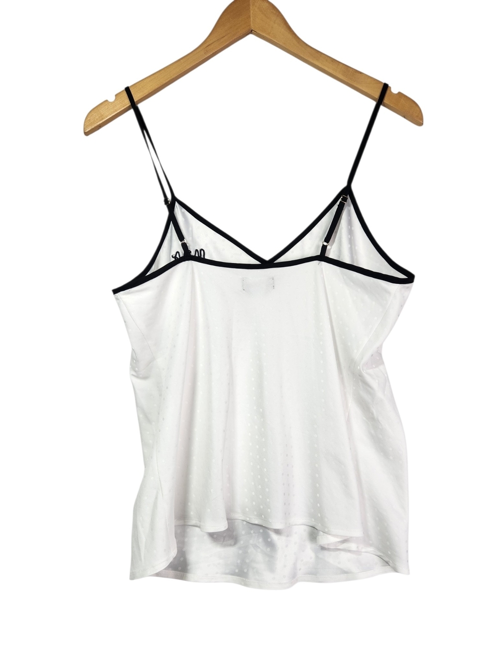 Kate Spade New York "Mrs" Satin PJ Cami Top Sm White Swiss Dot Bridal Sleepwear - Picture 6 of 14